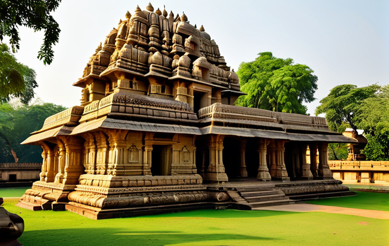 **
"A beautifully restored ancient Indian temple, Khajuraho style, with intricate carvings, bathed in golden sunlight, lush green surroundings, fully clothed visitors admiring the architecture, appropriate attire, safe for work, perfect anatomy, correct proportions, professional photography, high quality, modest."
**